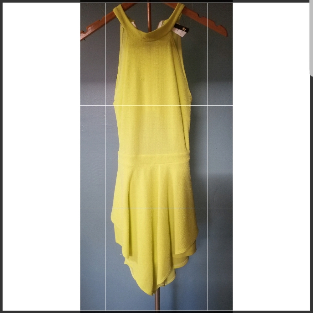 YELLOW SHORTS JUMPSUIT